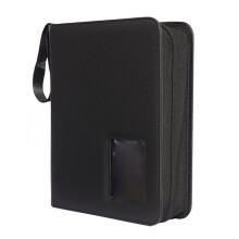 Clear Window Card Holder Book-16 Inner Pages, 128 Card Slots & Photo Album for Trading, Sports Cards Collection TCG