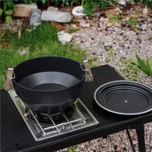 Pentola A Pressione Compatta da 1,6 Litri per Escursionismo, con Coperchio, In Acciaio Inossidabile, Facile da Pulire, Ideale per Picnic e Casa.