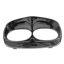 Motorcycle Dual Headlight Bezel Trim Cover Outer Fairing for Road Glide Custom EFI CVO 1998-2013 Black