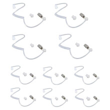 10pcs Radio Earpieces Replacement Acoustic Coil Tube for Two Way Radios Headset,Air Duct Fittings