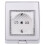 Socket IP55 Surface-Mounted Outdoor Waterproof and Dustproofstyle Power for Garden Garage EU Plug 1