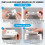 4 Pcs Plastic Cooler Handle Replacement for Igloo 25-72 Qt Cooler Handle Parts Replacement Cooler Replacement Handles 2