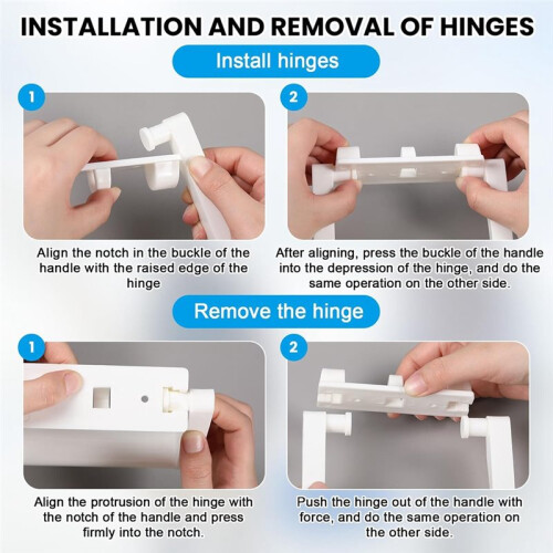 4 Pcs Plastic Cooler Handle Replacement for Igloo 25-72 Qt Cooler Handle Parts Replacement Cooler Replacement Handles 1