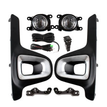 1Pair Upgrade Front Bumper LED Fog Lights Kit for Noah 22-25 W/Bulb Fog Lamp Bezels&Brackets++Wire Harness