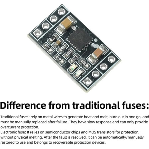 5-60V 5A  Electronic Fuse Module Auto Manual Resettable Overcurrent Short Circuit over Tem Protection Board