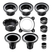 4"Magnetic Dust Collection Fittings for 4" & 2.5"Wo-Odwork Shop Dust Collector, Surface-Mount Dustport Receiver