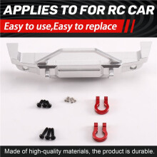 RC Car Upgrade Front Bumper Kit for MJX 1/18 H18P RC Car Accessories Silver