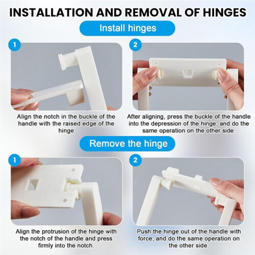 4 Pcs Plastic Cooler Handle Replacement for Igloo 90-100 Qt Cooler Handle Parts Replacement Cooler Replacement Handles 1