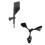 Weather Station Wind Direction Indicator Replacement Vane, ABS Black Finish Universal Fit for Strong Wind Conditions 2