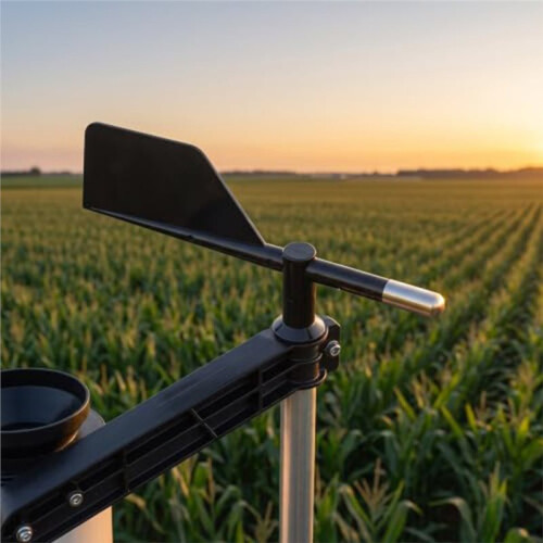 Weather Station Wind Direction Indicator Replacement Vane, ABS Black Finish Universal Fit for Strong Wind Conditions