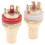 4Pcs Jack Plug Copper Gold Plated CMC Socket for Speakers Terminals Audio Wire Connectors Accessories 6