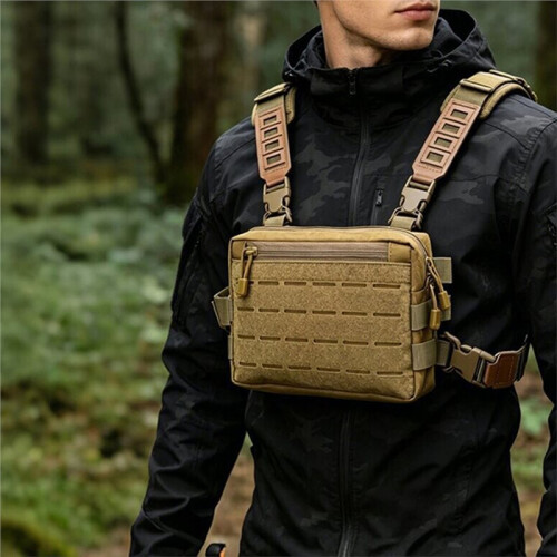 Nylonweste, Schultergurtweste, Brusttasche, Outdoor-Campingrucksack, Wanderrucksack B 1