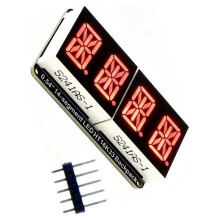 Panel de Visualización de Reloj de 7 Segmentos de 4 Bits y 0,54 Pulgadas, Módulo de Visualización HT16K33, Controlador IIC, Pines, Módulos de