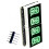 0.54-Inch 4-Bit 7-Segment Display Panel Clock Display Module HT16K33 Driver IIC Pin DIY Display Modules Green 2