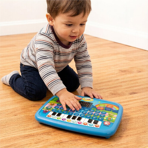 Miniature Simulation Laptop Early Learning Machine with LED Display Musical Kids Educational Toy 1