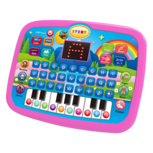 Miniature Simulation Laptop Early Learning Machine with LED Display Musical Kids Educational Toy 1
