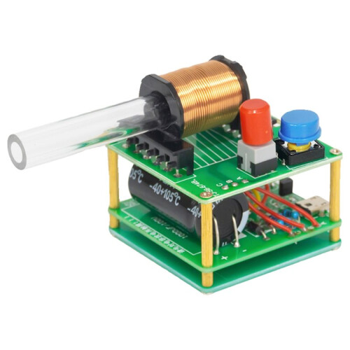 DIY  Coilgun Kit 100V High Voltage Micro USB Fast Charging Solder Assembly Required Educational Electronic Project 1
