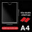 A4 Acrylic Wall Mount Frame, Double-Layer No-Drill Clear Photo Certificate Display Holder for Wall Horizontal & Vertical 2