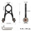 Handstand Folding Bracket for 4 Pro (2nd Gen)/5/6 Pro E-Scooter Auxiliary Small Wheel Inverted Trolley Wheel Bracket 6