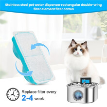 6pcs Replacement Filters for 108oz/3.2L Cat Water Fountain Helps Maintain Freshs Water Pet Water Fountain Filters