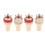 4Pcs Jack Plug Copper Gold Plated CMC Socket for Speakers Terminals Audio Wire Connectors Accessories 3