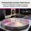 Tapete Antiderrapante de Acrílico Antiestático com Gradiente de Cores Vibrantes de 12 Polegadas para Toca-Discos de Vinil, LP e CD. 4