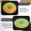 Tapete Antiderrapante de Acrílico Antiestático com Gradiente de Cores Vibrantes de 12 Polegadas para Toca-Discos de Vinil, LP e CD. 7