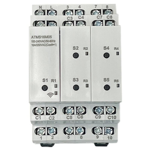Tuya WIFI 5 Channels  Timer  with External  Remote Control Offline Memory & -Compatible Backup