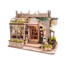 Book Nook Kit DIY Miniature House Booknook Bookshelf Decor, 3D Wooden Puzzle DIY Gifts for Adults and Teens