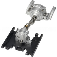 Front Mount SCX10 II Planetary Transmission Transfer Case Drive Shaft Gearbox Set for 1/10 RC Crawler 90046 Chassis A