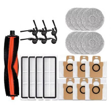 25 St Tillbehör för  H50 PRO / OV42GL Robotdammsugare, Huvudborste, Moppduk, Filter, Dammpåse, Reservdelar