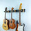 Non-Scratch Self Locking Guitar Wall Mount with Solid Wood Base Banjo Non-Scratch Padded Wall Bracket 6