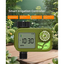 BSP Thread Automatic Water Valve Timers LCD Display Electronic Controller Home Outdoor Waterproof Drip System