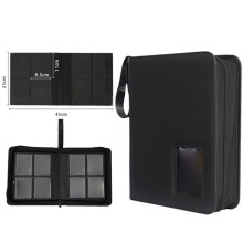 Porte-Cartes Transparent - 16 Pages Intérieures, 128 Emplacements pour Cartes et Album Photo pour Collection de Cartes à Collectionner et de Jeux de