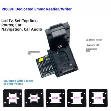 Adaptador EMMC V2.55 RT809H/HSE, Soquete para Gravação EMMC, Adaptador EMMC BGA153 BGA169, Soquete para Reparo de Chips e Programação de Dados