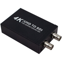 Convertidor 4K UHD Compatible con A SDI, Doble BNC -SDI HD-SDI 3G-SDI 1080P, Salida en Bucle para Cámara de Transmisión en Vivo, Enchufe