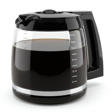 Ersatz-Kaffeekanne für 12 Tassen für Kaffeemaschine, Teil DCC-1200PRC. Passend für die Modelle DCC-1200, SS-15, CHW-12, SS-12