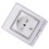 Socket IP55 Surface-Mounted Outdoor Waterproof and Dustproofstyle Power for Garden Garage EU Plug 4