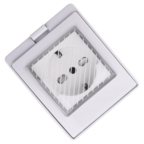 Socket IP55 Surface-Mounted Outdoor Waterproof and Dustproofstyle Power for Garden Garage EU Plug 1