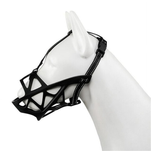 Adjustable Dog Muzzle – Breathable Anti-Bite Snout Mask for Small & Medium Dogs 1