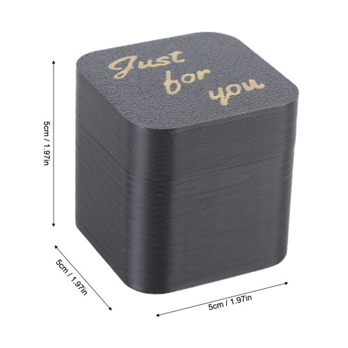Herzbox 3D Druck Überraschung 5x5x5 cm Kunststoff