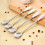 (White)Ceramic Handle Floral Stirring Spoon Tableware Stainless Steel Tableware Milk 4