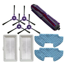 HEPA Filters Main Brush Side Brush Mop Cloths for Vacuum Cleaner Powerbot-E VR05R5050WK Robotic Vacuum Cleaner