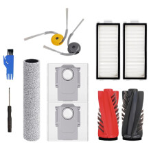 For Qrevo Curv 2 Flow Main Side Brush Roller Mop Cloths Dust Bag Hepa Filter Vacuum Accessories Parts 11pcs