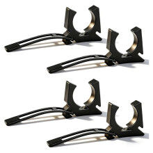 4Pack Boat Hook Holder with Quick Release Strap, Marine Oar Mount Clips, Replacement for Spring Clips