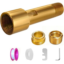 Adattatore per Beccuccio Vasca In Ottone, Compatibile con Tubi IPS da 3/4" e 1/2", Installazione Filettata per Tubo In Rame da 1/2" per Montaggio A