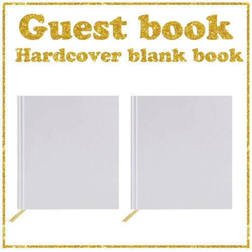 DIY Blank Wedding Guest Book for Anniversaries, Engagements, and Special Occasions 1