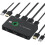 KVM Switcher Box Keyboard Mouse Printer Video Switcher Plug and  USB Switcher Splitter Display Equipment 3
