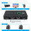 KVM Switcher Box Keyboard Mouse Printer Video Switcher Plug and  USB Switcher Splitter Display Equipment 4