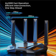 WIFI6 3000Mbps WIFI Adapter Dual Band WIFI6 AX3000 4 Antennas Wireless Network Card Wifi Router Free Drive